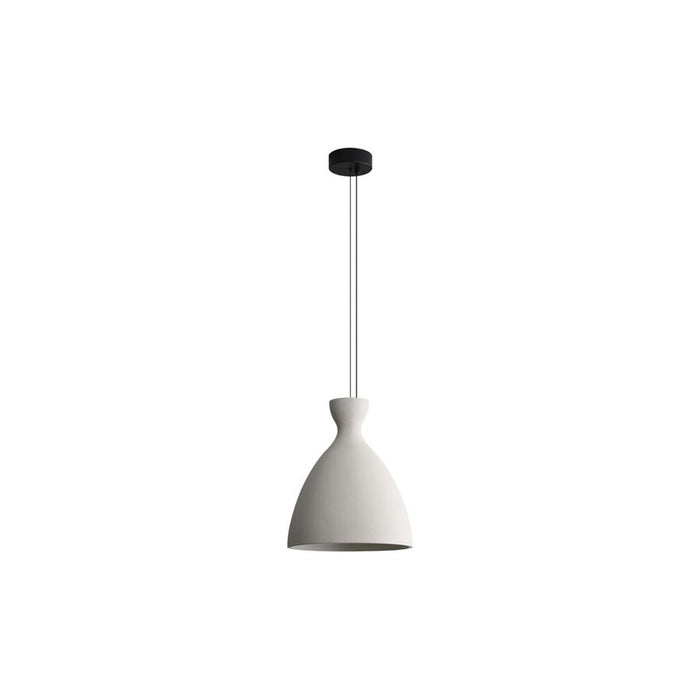 Golden Aethera 14" LED Pendant, White Sandstone Cement - 2173-14WCT
