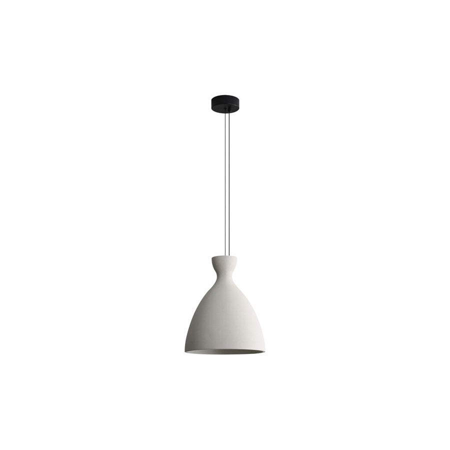 Golden Aethera 14" LED Pendant, White Sandstone Cement - 2173-14WCT