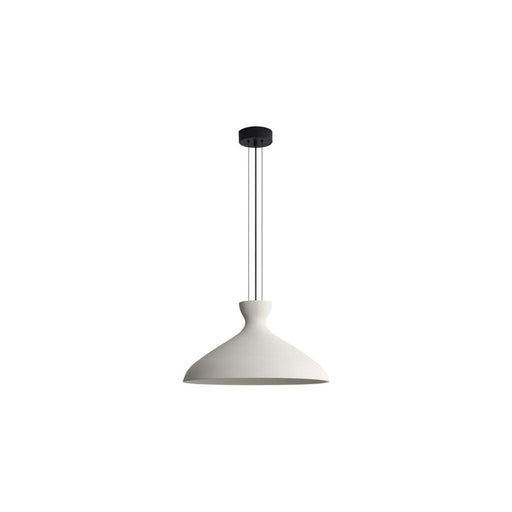 Golden Aethera 22" LED Pendant, White Sandstone Cement