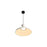 Golden Aethera 22" LED Pendant, White Sandstone Cement