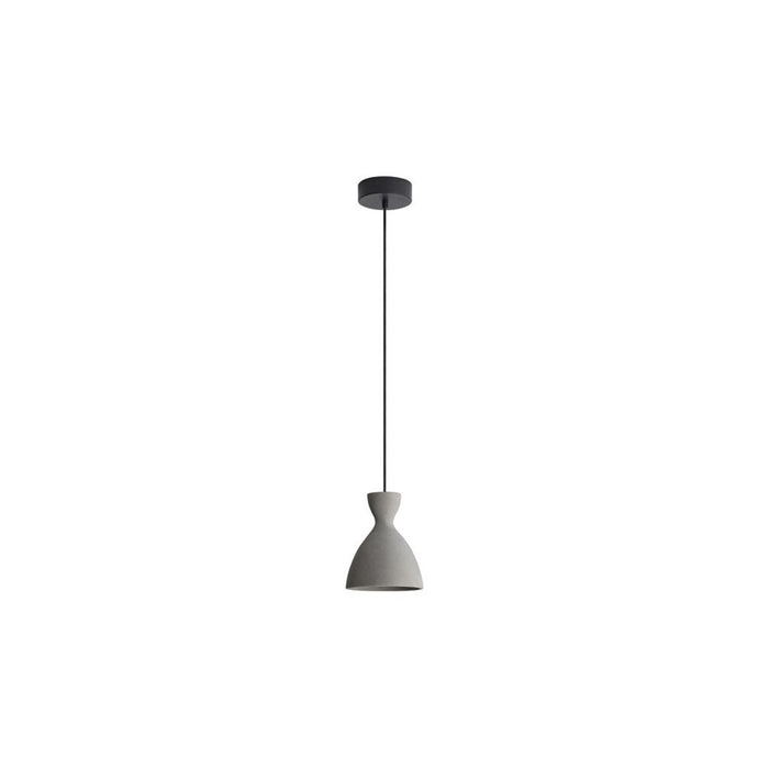 Golden Lighting Aethera 7" LED Pendant, Grey Cement/Grey Cement - 2173-7GCT
