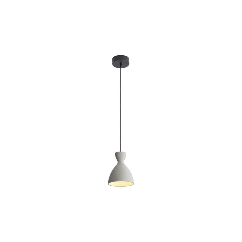 Golden Lighting Aethera 7" LED Pendant, Grey Cement/Grey Cement