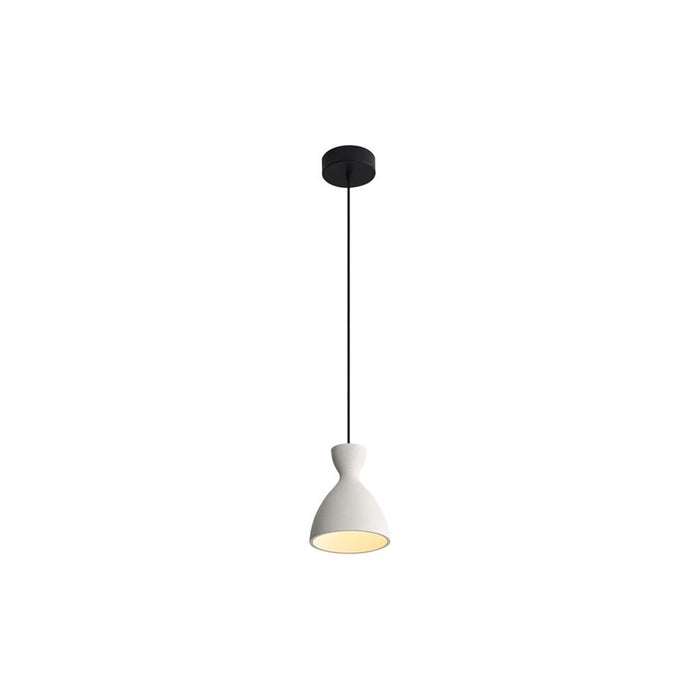 Golden Aethera 7" LED Pendant, White Sandstone Cement - 2173-7WCT