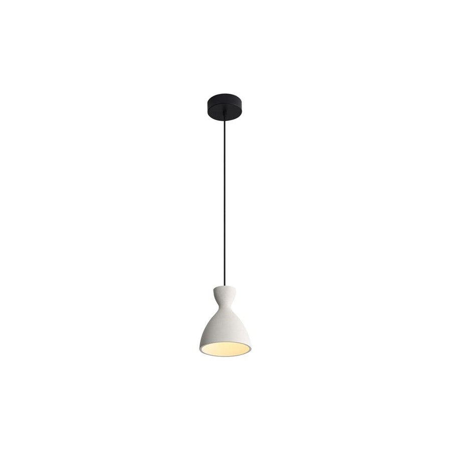 Golden Aethera 7" LED Pendant, White Sandstone Cement - 2173-7WCT