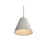 Golden Clarus 10" LED Pendant, White Sandstone Cement