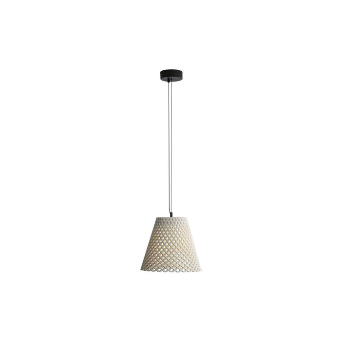 Golden Clarus 14" LED Pendant, White Sandstone Cement - 2419-14WCT