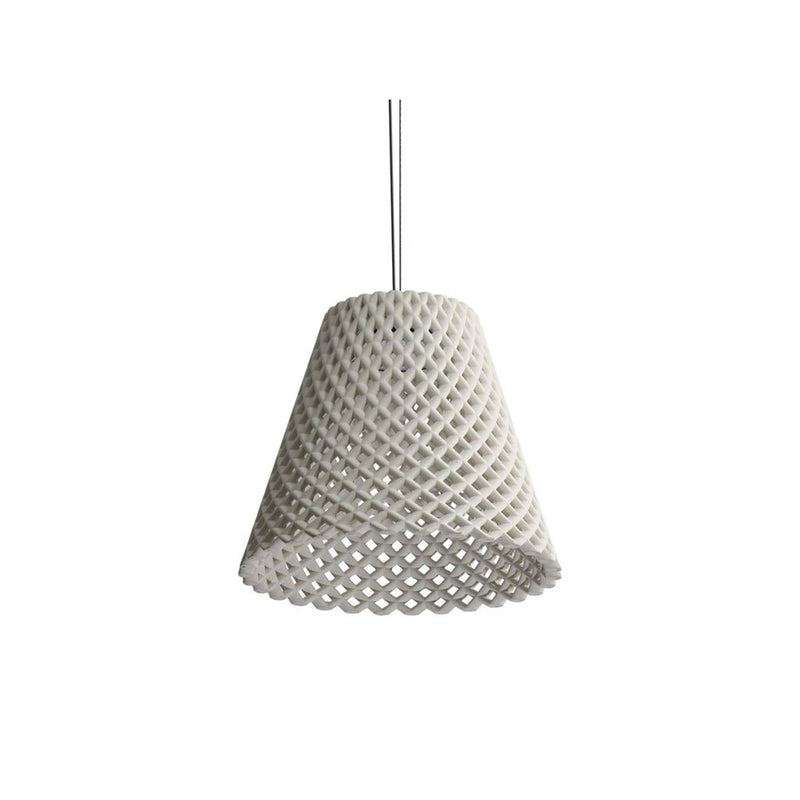 Golden Clarus 14" LED Pendant, White Sandstone Cement