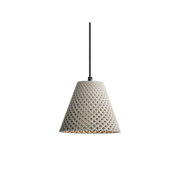 Golden Lighting Clarus 8" LED Pendant, Grey Cement/Grey Cement