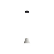 Golden Clarus 8" LED Pendant, White Sandstone Cement - 2419-8WCT