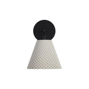 Golden Clarus LED Wall Sconce, Outdoor, White Sandstone Cement - 2419-OWLWCT