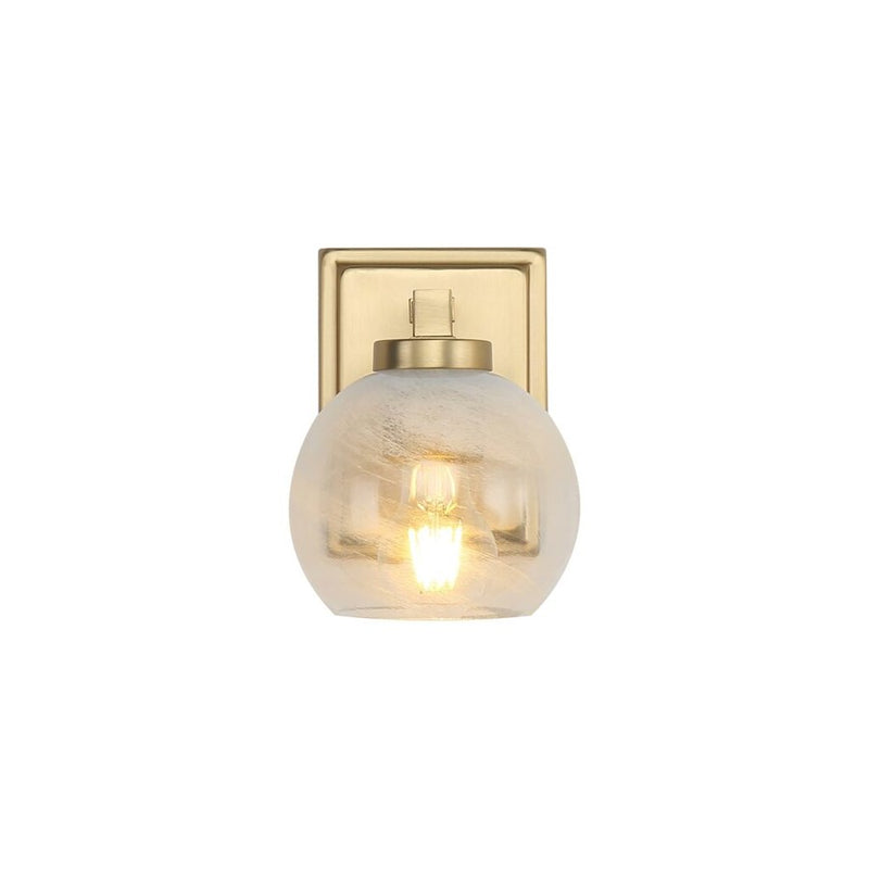 Golden Elliott 1 Light Bath Vanity, Champagne Bronze/Alabaster
