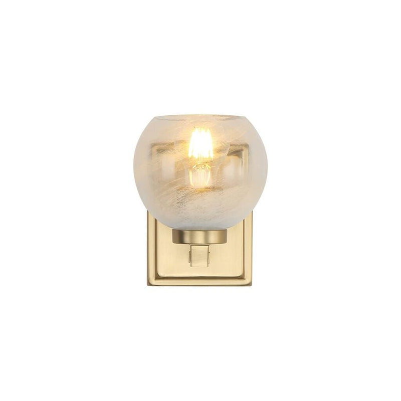 Golden Elliott 1 Light Bath Vanity, Champagne Bronze/Alabaster