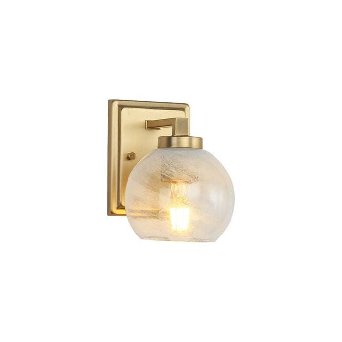 Golden Elliott 1 Light Bath Vanity, Champagne Bronze/Alabaster