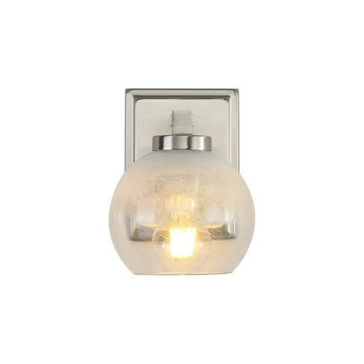 Golden Lighting Elliott 1 Light Bath Vanity, Pewter/Alabaster