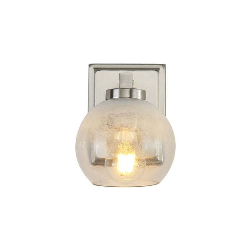 Golden Lighting Elliott 1 Light Bath Vanity, Pewter/Alabaster