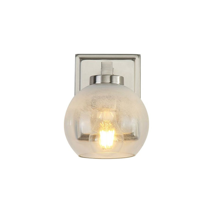 Golden Lighting Elliott 1 Light Bath Vanity, Pewter/Alabaster