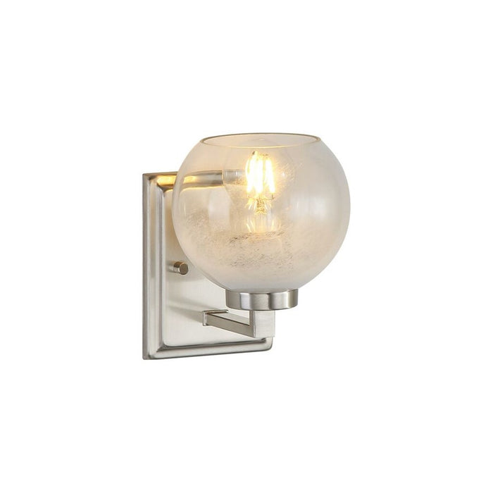 Golden Lighting Elliott 1 Light Bath Vanity, Pewter/Alabaster