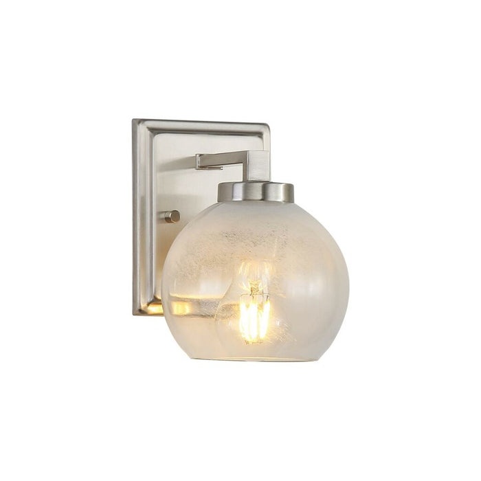 Golden Lighting Elliott 1 Light Bath Vanity, Pewter/Alabaster