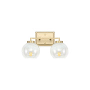 Golden Elliott 2 Light Bath Vanity, Champagne Bronze/Alabaster - 3094-BA2BCB-ALA