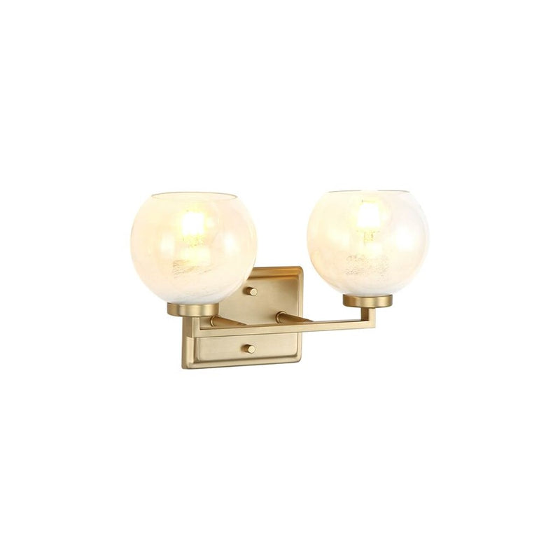 Golden Elliott 2 Light Bath Vanity, Champagne Bronze/Alabaster