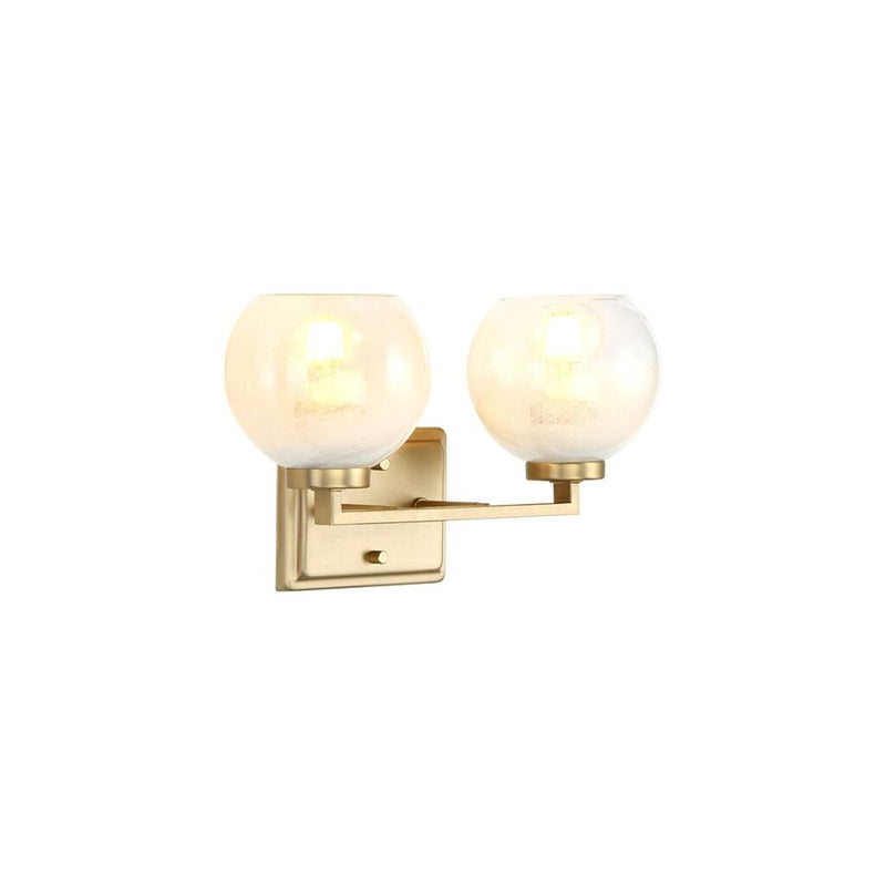Golden Elliott 2 Light Bath Vanity, Champagne Bronze/Alabaster