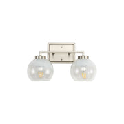 Golden Lighting Elliott 2 Light Bath Vanity, Pewter/Alabaster - 3094-BA2PW-ALA