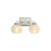 Golden Lighting Elliott 2 Light Bath Vanity, Pewter/Alabaster