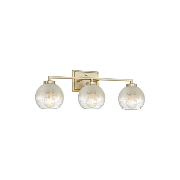 Golden Elliott 3 Light Bath Vanity, Champagne Bronze/Alabaster