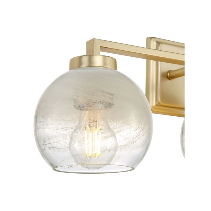 Golden Elliott 3 Light Bath Vanity, Champagne Bronze/Alabaster