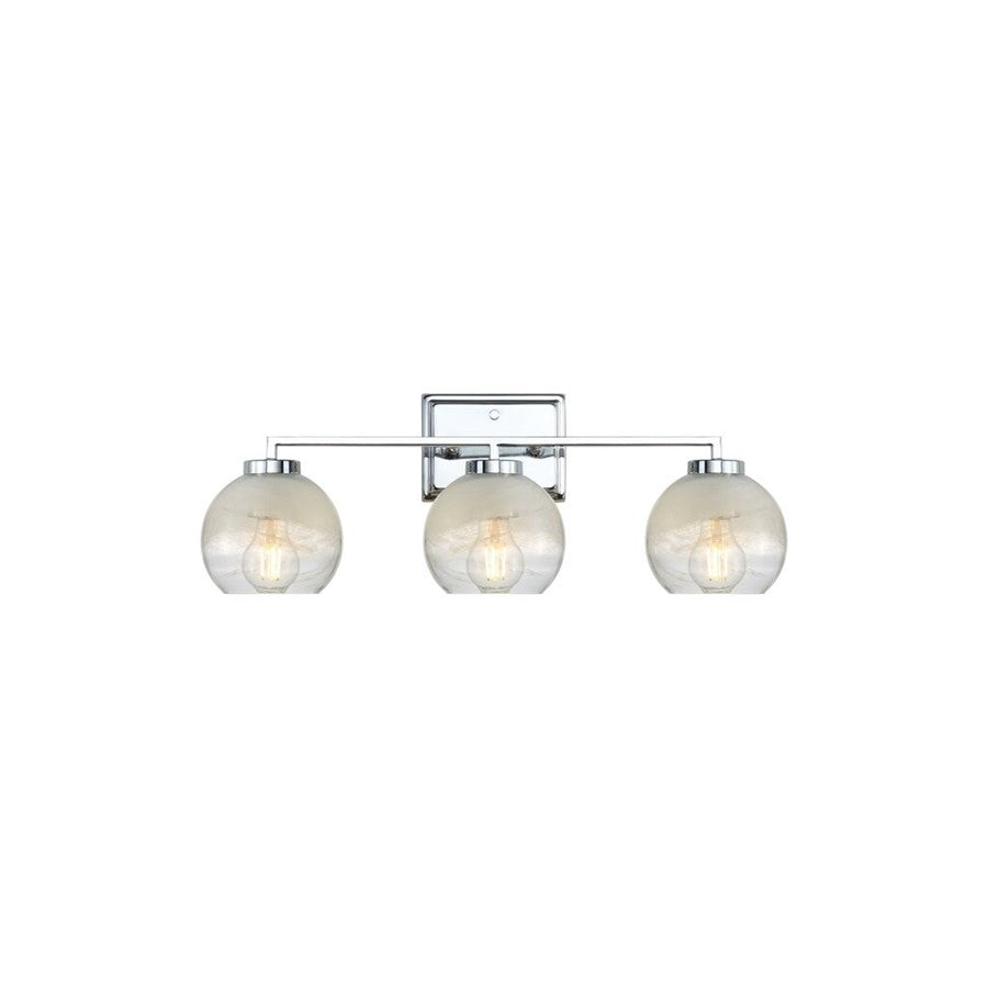 Golden Lighting Elliott 3 Light Bath Vanity, Chrome/Alabaster - 3094-BA3CH-ALA