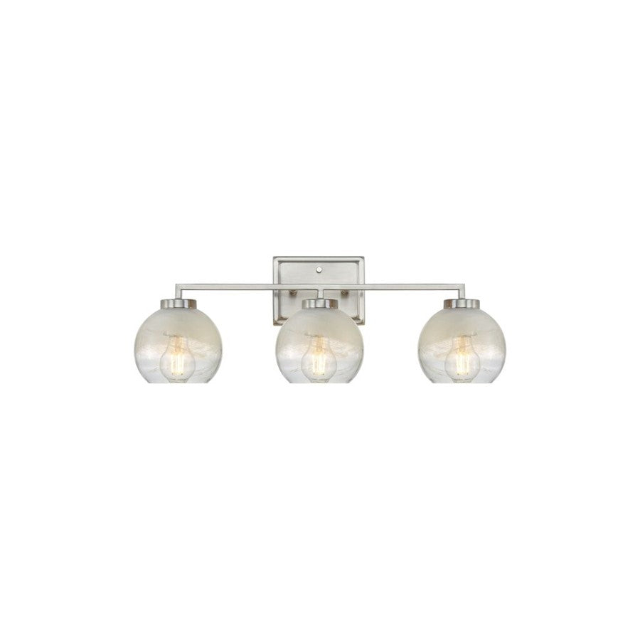 Golden Lighting Elliott 3 Light Bath Vanity, Pewter/Alabaster - 3094-BA3PW-ALA