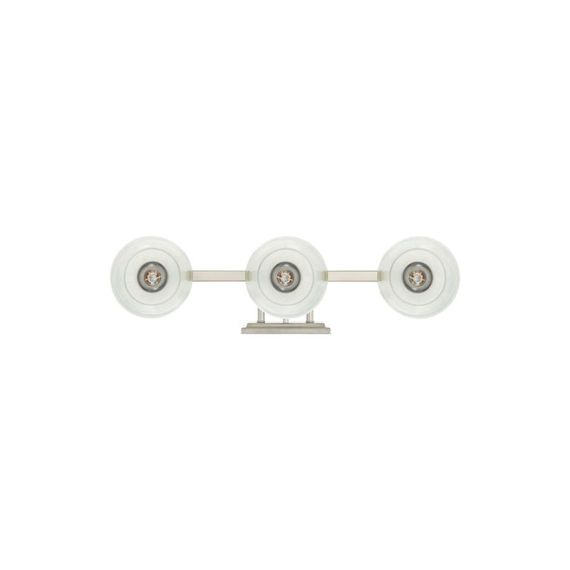 Golden Lighting Elliott 3 Light Bath Vanity, Pewter/Alabaster