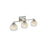 Golden Lighting Elliott 3 Light Bath Vanity, Pewter/Alabaster