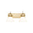Golden Hines 2-Light Vanity Light, Champagne Bronze/Opal Glass