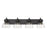 Golden Lighting Hines 4 Light Bath Vanity, Black/Seeded Glass