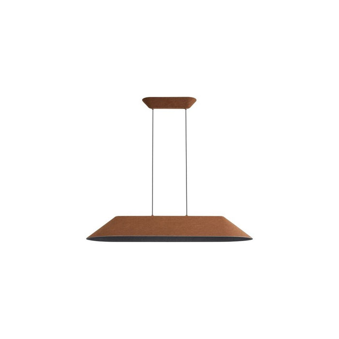 Golden Faroe 43" LED Linear Pendant, Coffee/Black/Coffee/Black