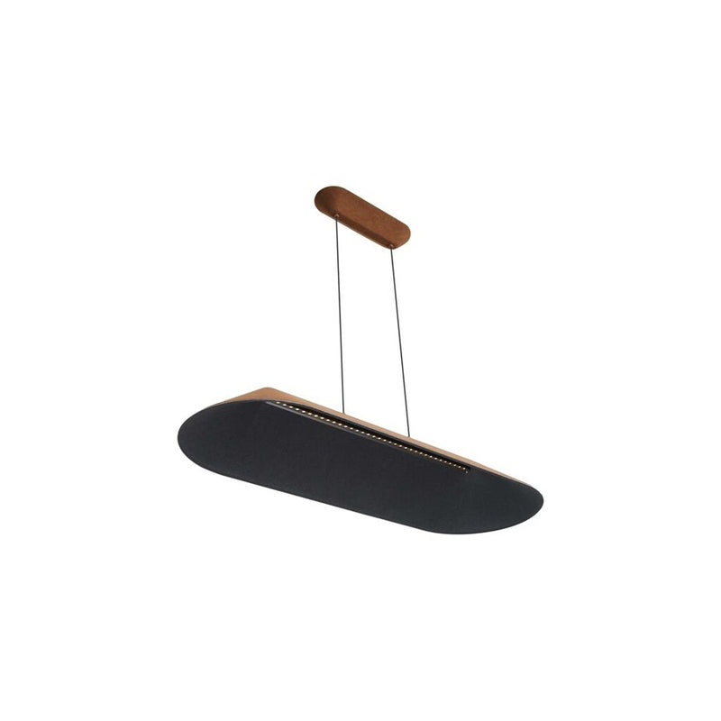 Golden Faroe 43" LED Linear Pendant, Coffee/Black/Coffee/Black
