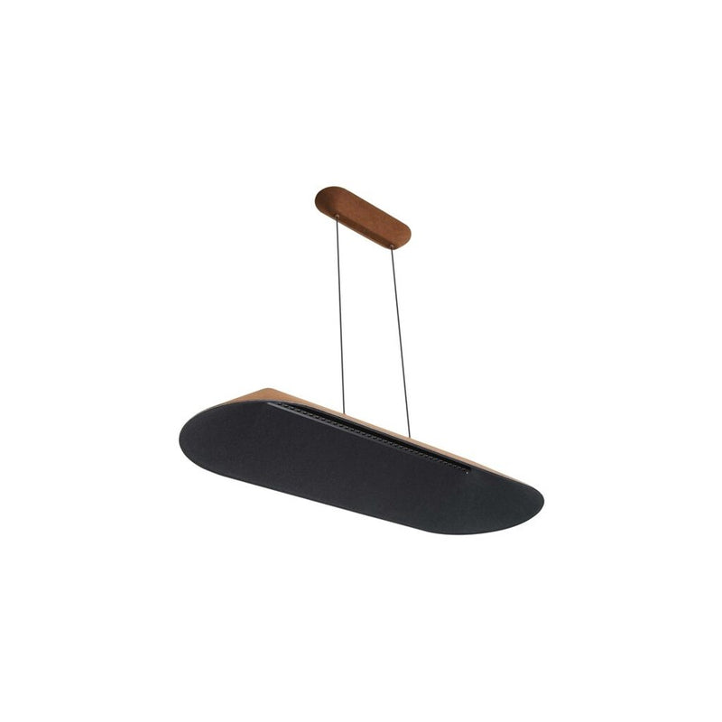 Golden Faroe 43" LED Linear Pendant, Coffee/Black/Coffee/Black