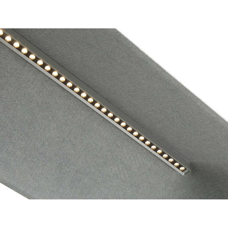 Golden Faroe 43" LED Linear Pendant, Flecked Black/Grey