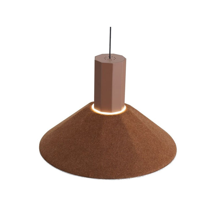 Golden Lighting Faroe 13" LED Pendant, Coffee/Black/Coffee/Black