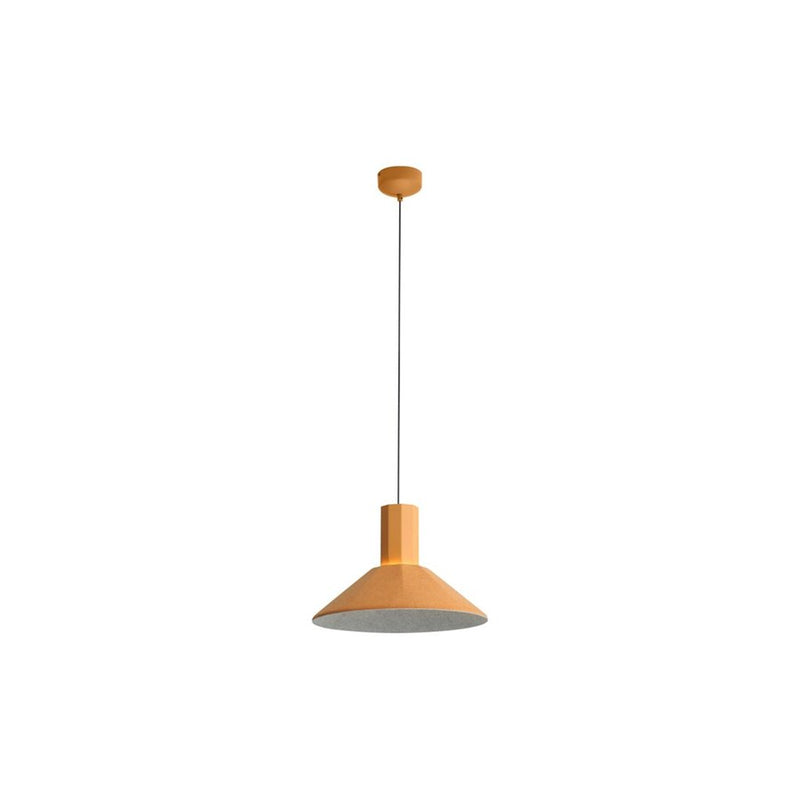 Golden Lighting Faroe 13" LED 1 Light Pendant, Earth Yellow/Grey