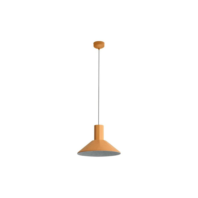 Golden Lighting Faroe 13" LED 1 Light Pendant, Earth Yellow/Grey