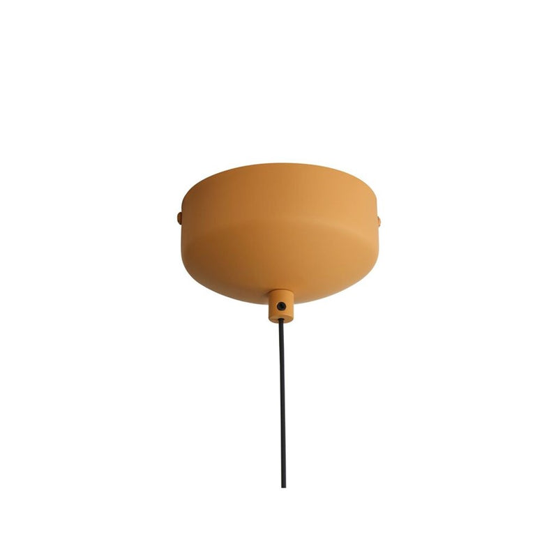 Golden Lighting Faroe 13" LED 1 Light Pendant, Earth Yellow/Grey