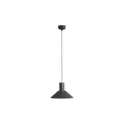 Golden Lighting Faroe 13" LED 1 Lt Pendant, Flecked Black/Grey - 3133-P13FB-GY
