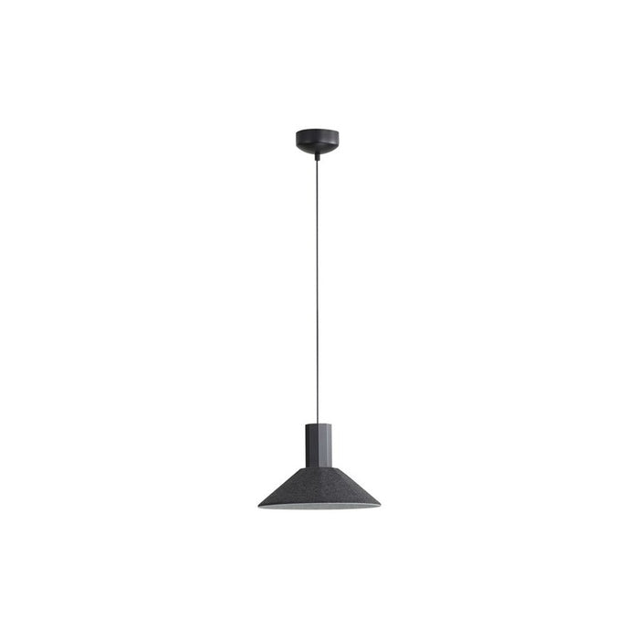 Golden Lighting Faroe 13" LED 1 Lt Pendant, Flecked Black/Grey