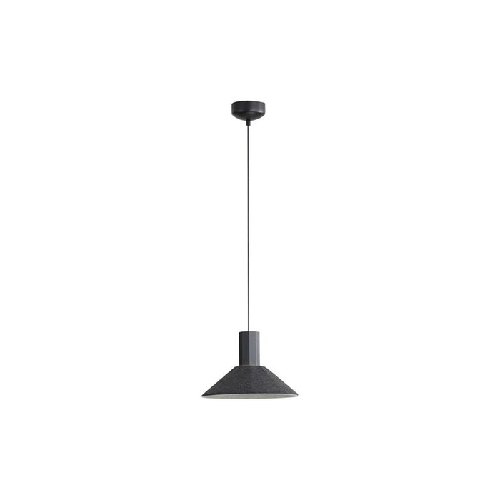 Golden Lighting Faroe 13" LED 1 Lt Pendant, Flecked Black/Grey
