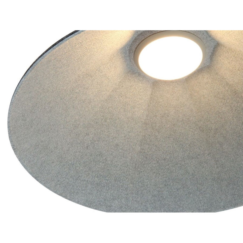 Golden Lighting Faroe 13" LED 1 Lt Pendant, Flecked Black/Grey