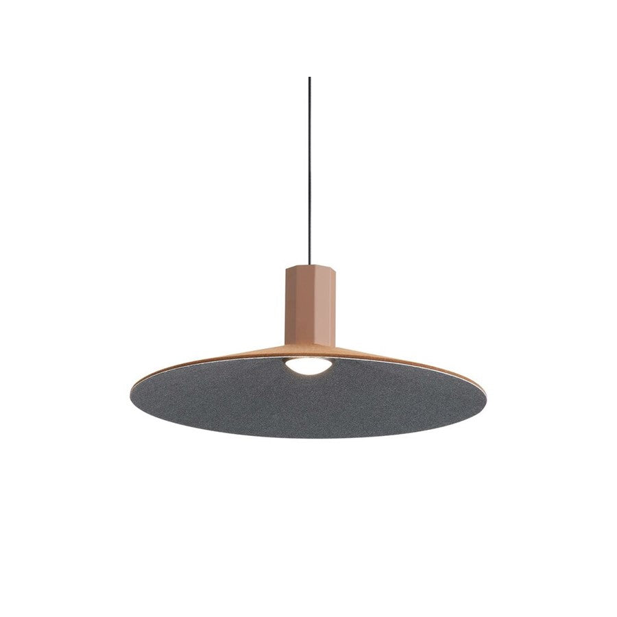 Golden Lighting Faroe 20" LED Pendant, Coffee/Black/Coffee/Black - 3133-P20CO-BK