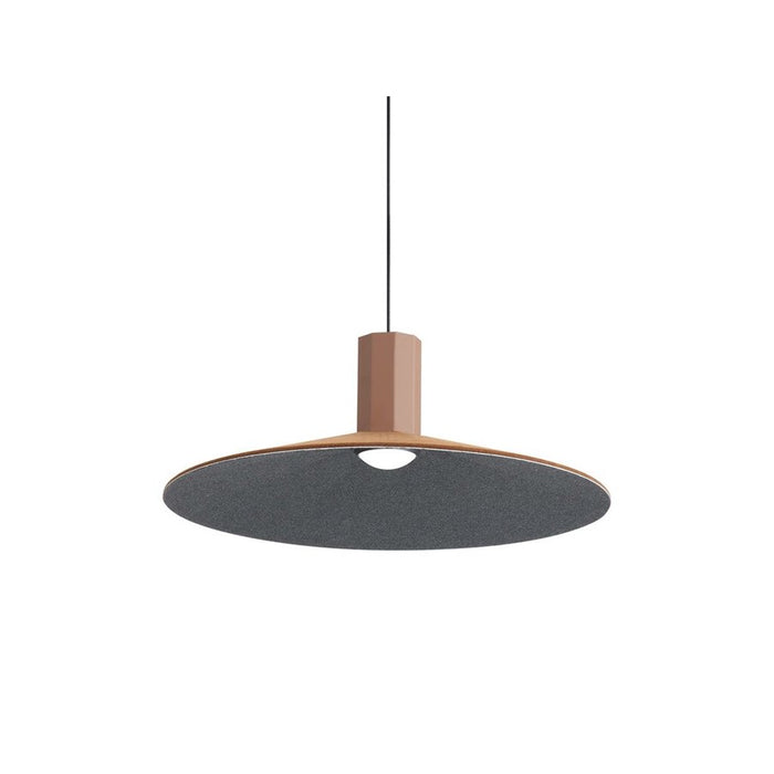 Golden Lighting Faroe 20" LED Pendant, Coffee/Black/Coffee/Black