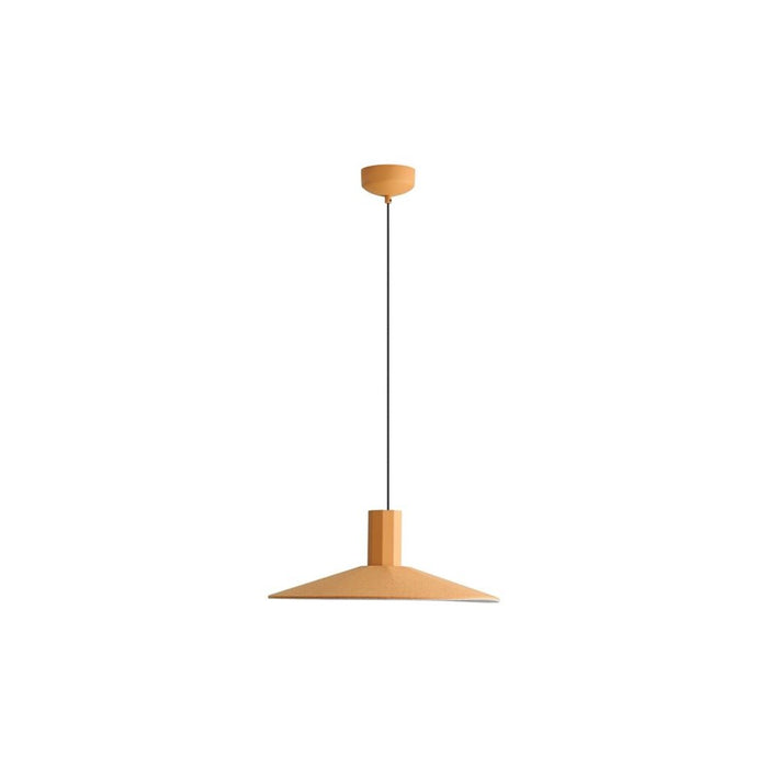 Golden Lighting Faroe 20" LED 1 Light Pendant, Earth Yellow/Grey